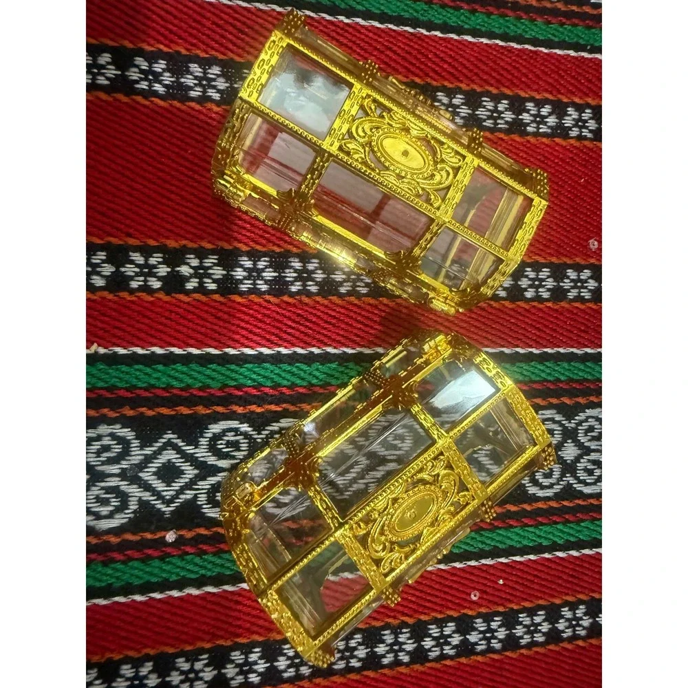 Gold 12Treasure Chest Candy Box Favor Party Wedding Decorative Containers henna